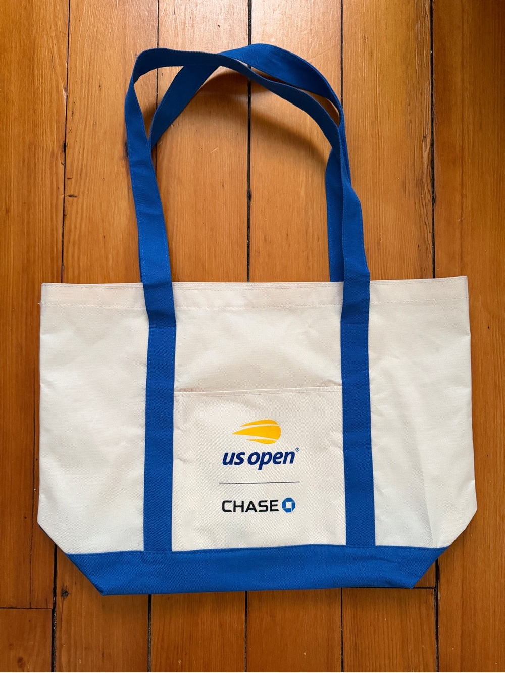 US Open x Chase Blue & Cream Canvas Style Tote Bag